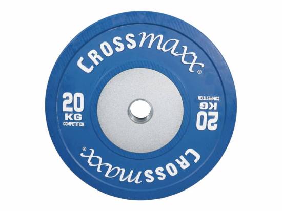 Crossmaxx Competition Bumper Plate 20 kg Blue fra Crossmaxx