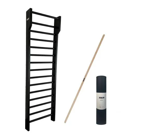 SQ&SN Ribbevegg Sort m. Matte og Stav SQ&SN Ribbevegg Sort m. Matte og Stav