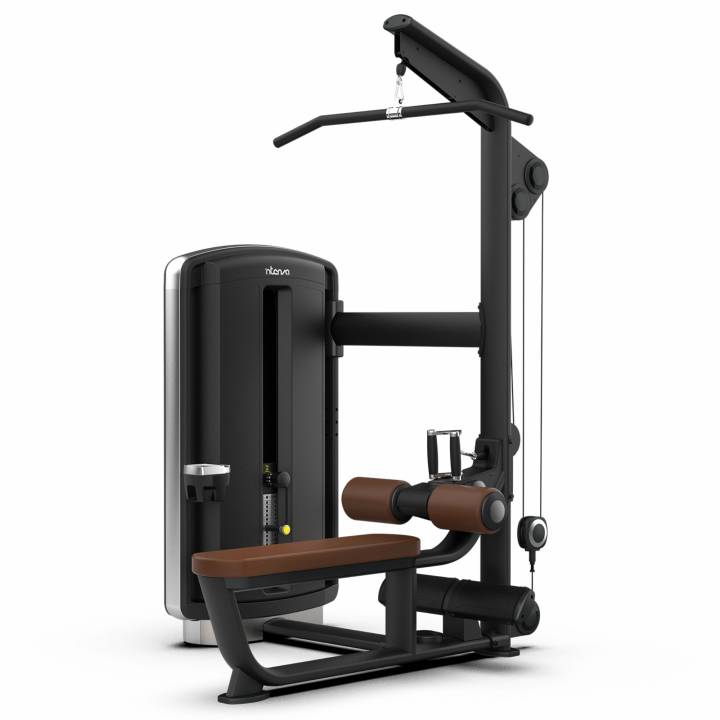 Intenza Dezign dual lat pulldown og seated row styrkemaskin til treningssenter og ryggtrening