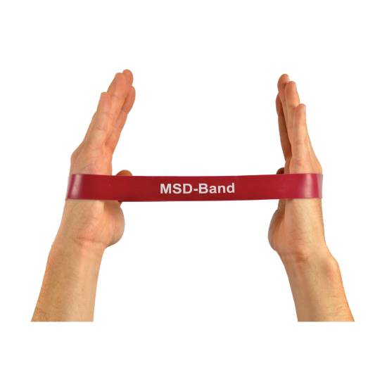 MSD-Band Loop Band Medium Treningselastikk - Rød (10 Stk)