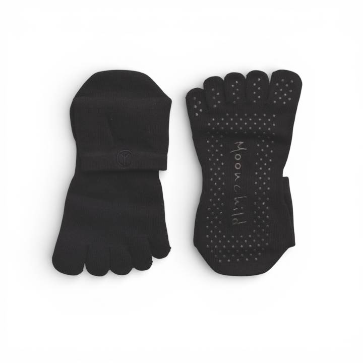 Moonchild Grip Socks High Rise Onyx Black - Str. S - L