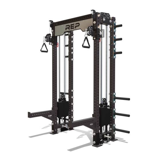 REP Fitness PR-5000 - 93" 4-Post w/Athena. Et godt rack med rigtig mange muligheder.