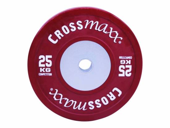 Crossmaxx Competition Bumper Plate 25 kg Red - Brugt fra Crossmaxx