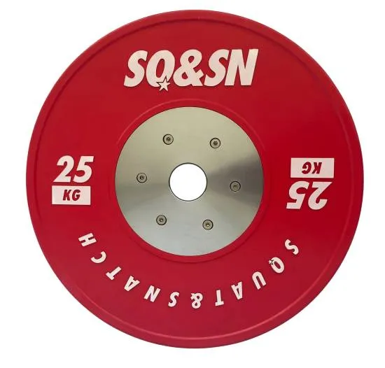 SQ&SN Competition Bumper Plate 25 kg Red SQ&SN Competition Bumper Plate 25 kg Red