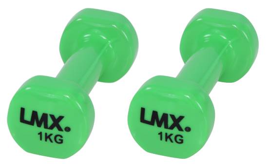 LMX. Vinyl Håndvægtsæt 1 kg Green fra LMX.