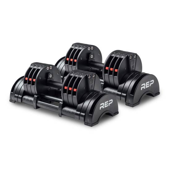 REP Fitness QuickDraw Adjustable Dumbbell - 20 kg (Sett) fra REP Fitness