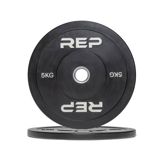 REP Fitness Bumper Plate 5 kg (Sett) - Sort fra REP Fitness