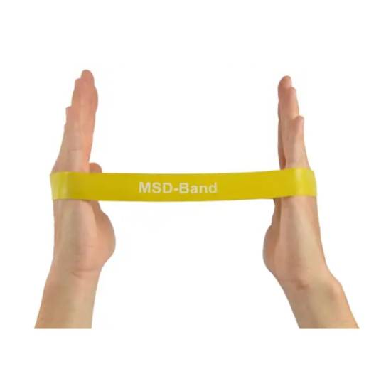 MSD-Band Loop Band Light Treningselastikk - Gul (10 Stk)