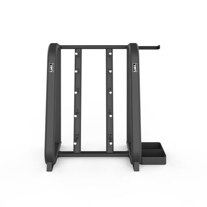 LMX. Studio Pump Rack for 11 sett pumpesett, praktisk oppbevaring til gruppetrening og treningssenter.