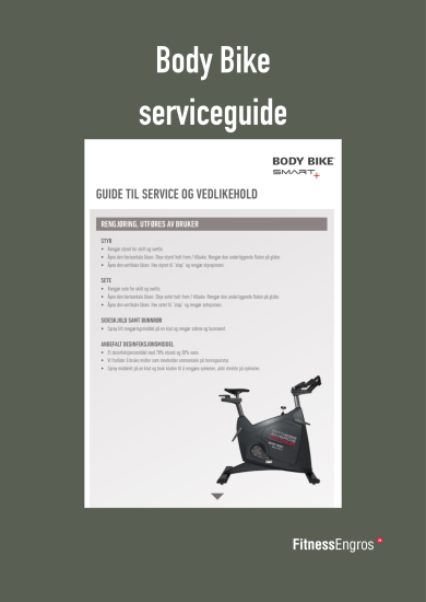 Hent en guide til service og vedligehold af Body Bike Smart+