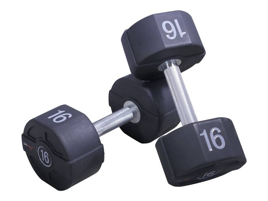 Lifemaxx PU Håndvægtsæt | 1-60 kg