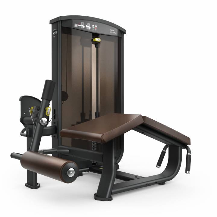 Intenza Ease Line prone leg curl EL-15 for styrketrening i treningssenter med polstret benrull og vektmagasin