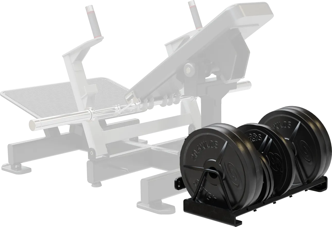 Nautilus Glute Drive Weight Storage