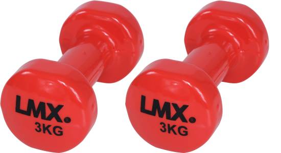 LMX. Vinyl Håndvægtsæt 3 kg Red fra LMX.