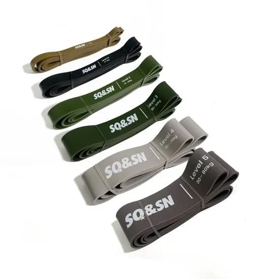 SQ&SN Resistance Band Treningsstrikk | Nivå 1-5 SQ&SN Resistance Band Level 1-5