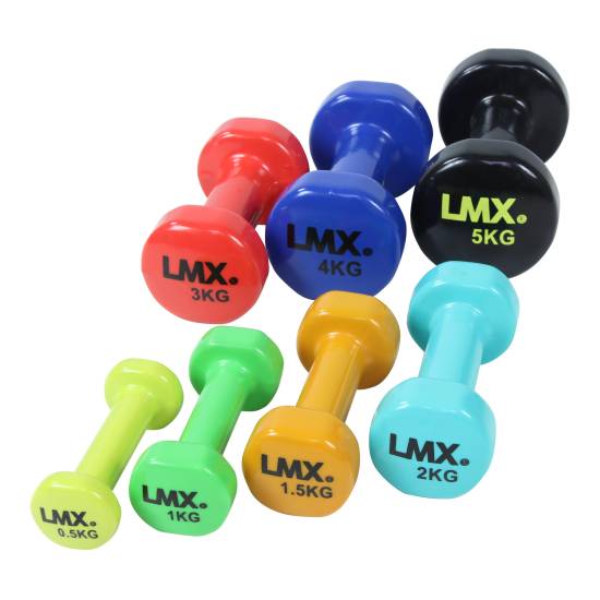 LMX. Vinyl Håndvægtsæt | 0,5-5,0 kg