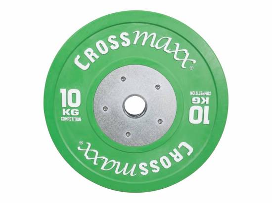Crossmaxx Competition Bumper Plate 10 kg Green fra Crossmaxx