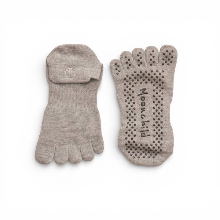 Moonchild Grip Socks Low Rise Heather Grey - Str. S - L