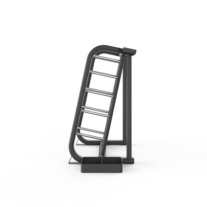 LMX. Studio Pump Rack for 11 sett bodypump-stenger, oppbevaring til gruppetrening i treningssenter