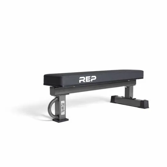 REP Fitness FB-5002 Flat Benk, Narrow Pad - Matt Svart fra REP Fitness REP Fitness FB-5002 Flat Benk, Narrow Pad - Matt Svart fra REP Fitness